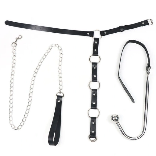 and Kinky 5853 with Collar EverydayUse Leash Hook Anal 0918